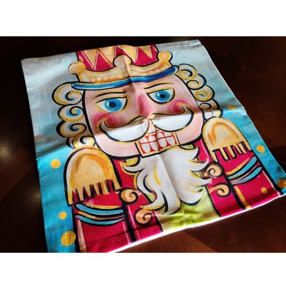 Christmas Pillow Covers Nutcracker Decoration Accent Holiday Xmas Decor Blue 4pc - Picture 3 of 13